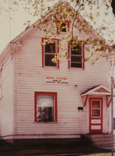 Vintage photo of first location on Alfred Ave.